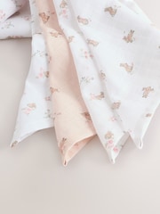 Pink Baby Muslins Cloths 4 Pack - Image 4 of 5