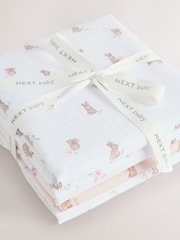 Pink Baby Muslins Cloths 4 Pack - Image 5 of 5