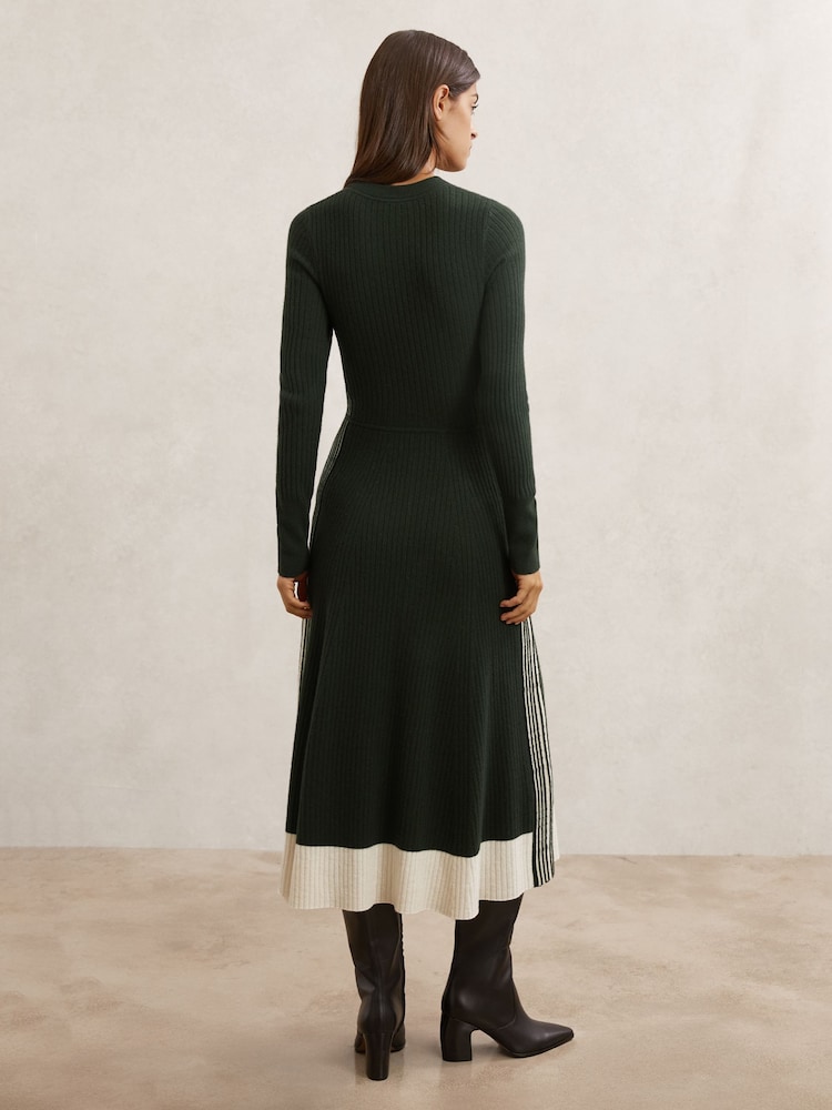 reiss green knit dress Reiss
