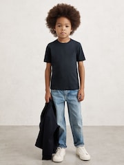 Reiss Navy Bless 9-13 yrs Crew Neck T-Shirt - Image 3 of 4