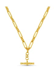 Orelia London Gold Tone Open Link T-Bar Drop Necklace - Image 2 of 2