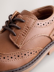 Baker by Ted Baker Smart Leather Tan Brown Brogues - Image 5 of 7
