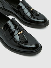 Schuh Layne Patent Tassel Black Loafers - Image 3 of 4