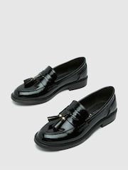 Schuh Layne Patent Tassel Black Loafers - Image 4 of 4