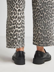 Simply Be Black Extra Wide Fit Plain Chunky Loafers - Image 2 of 4