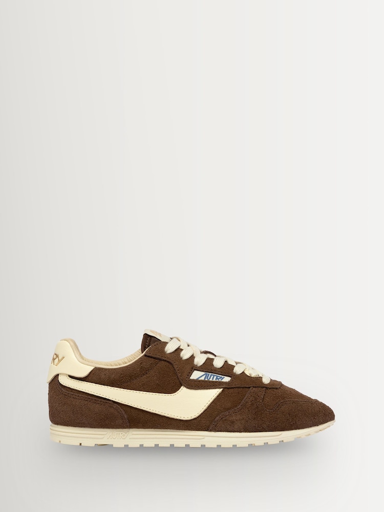 AUTRY Brown Windspin Low Leat Tundra Trainers - Image 1 of 6