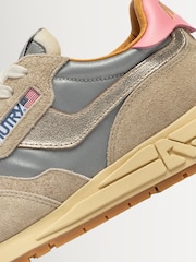 AUTRY Light Brown Reelwind Suede and Mesh Trainers - Image 6 of 6