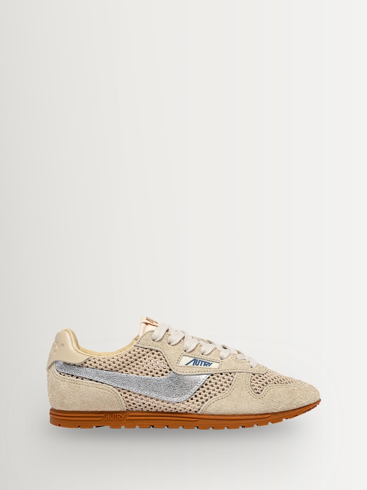 AUTRY Cream Windspin Low Leat Tundra Trainers - Image 1 of 6