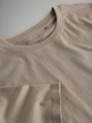 The Set 7 Pack Short Sleeve T-Shirts Black/Chocolate Brown/Neutrals/White - Image 10 of 10