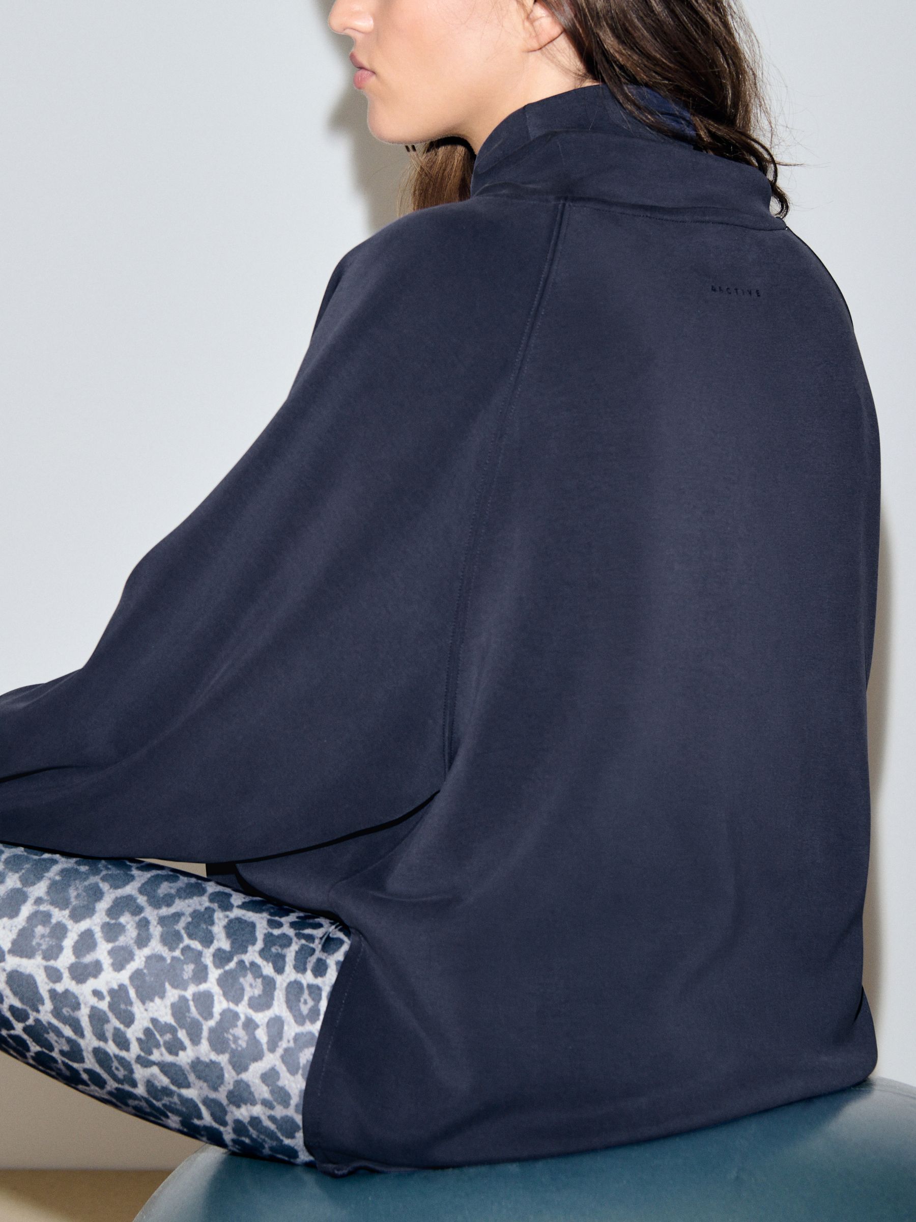 Buy Navy Active Modal Supersoft Cowl Neck Jumper from Next Romania