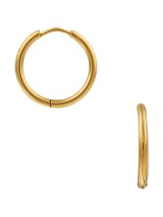 Orelia Luxe Gold Tone Luxe Mid Size Hoop - Image 2 of 3