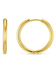 Orelia Luxe Gold Tone Luxe Mid Size Hoop - Image 3 of 3