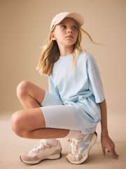 Blue Studio Aura Oversized T-Shirt Cycling Shorts Set (3-16yrs) - Image 1 of 8