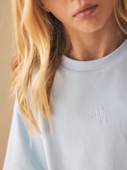 Blue Studio Aura Oversized T-Shirt Cycling Shorts Set (3-16yrs) - Image 7 of 8