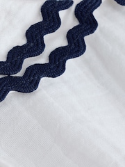 White Ric Rac Collar Dress (3mths-8yrs) - Image 3 of 3