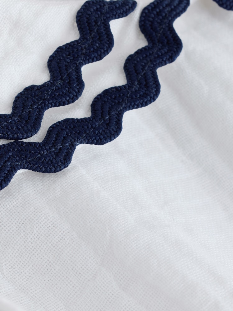 White Ric Rac Collar Dress (3mths-8yrs) - Image 8 of 8