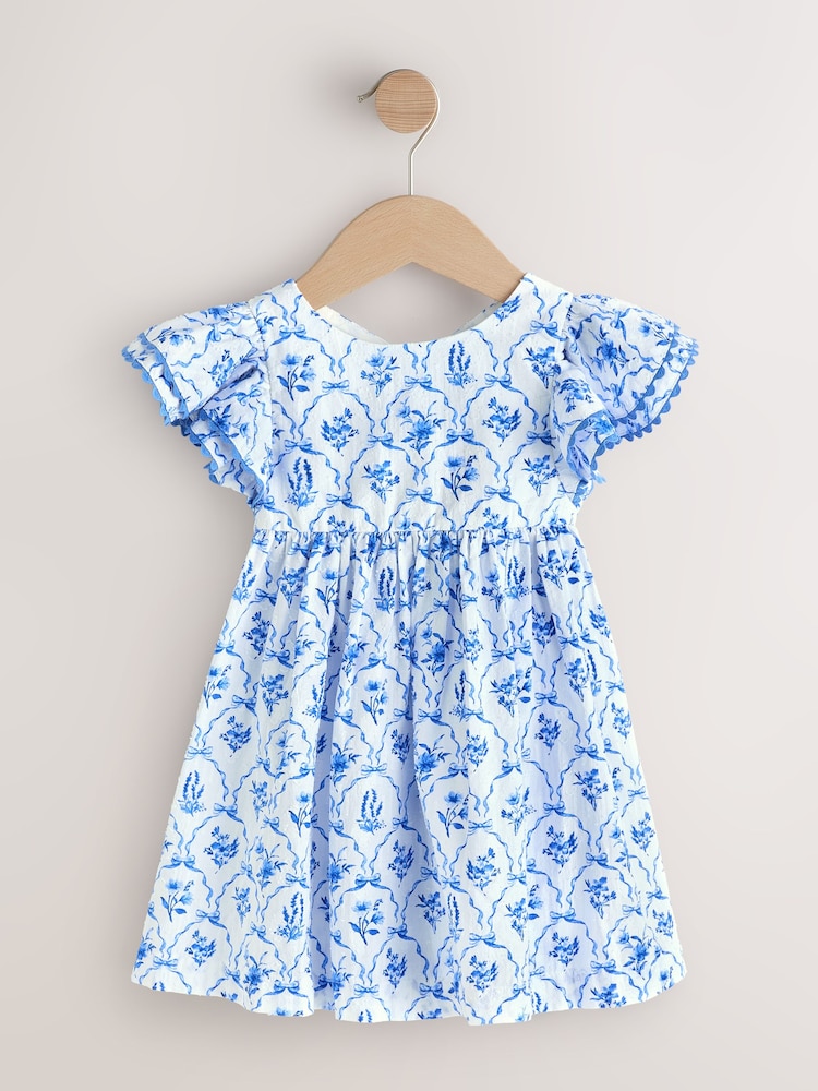 أزرق مشجر - فستان بكم رقيق (3 أشهر-8 سنوات) - صورة 1 من 4 أزرق مشجر - فستان بكم رقيق (3 أشهر-8 سنوات) - صورة 1 من 4