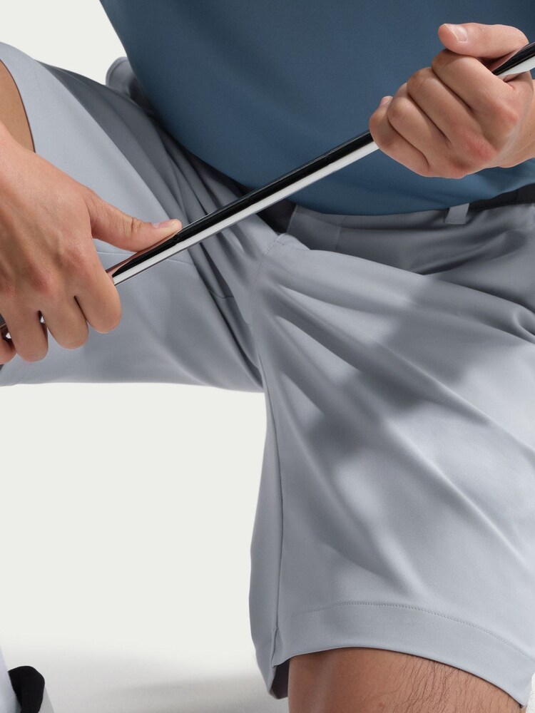 Nike Wolf Grey and Cream Natural Dri-FIT Velocity At Knee Golf Shorts - Image 5 of 5 Nike Wolf Grey and Cream Natural Dri-FIT Velocity At Knee Golf Shorts - Image 5 of 5