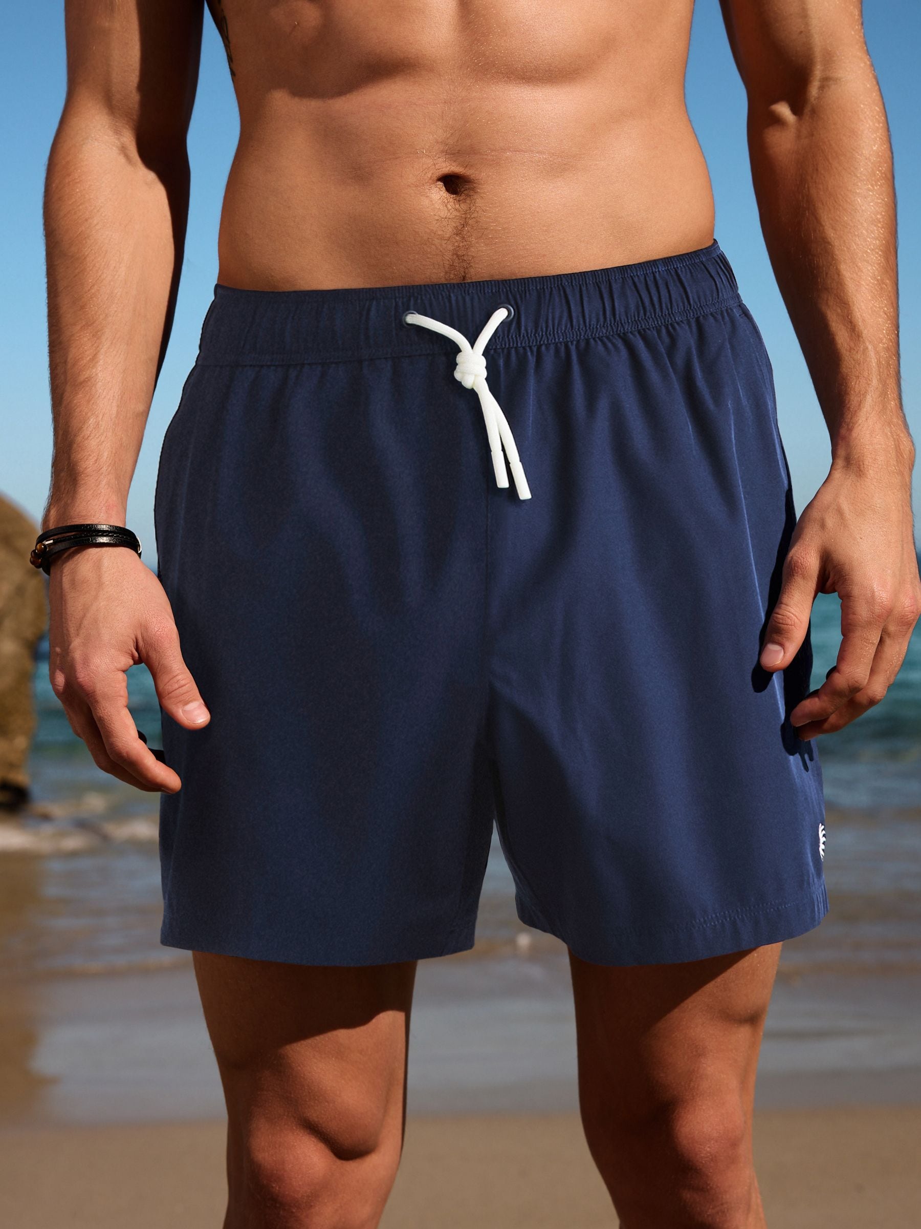 Buy Navy Blue Motion-Flex Swim Shorts from Next USA