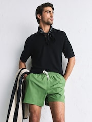Khaki Green Motion-Flex 5 Inch Swim Shorts - Image 6 of 10