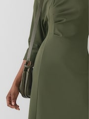 LK Bennett Suzy Plain Rayon Asymmetric Dress - Imagem 3 de 3