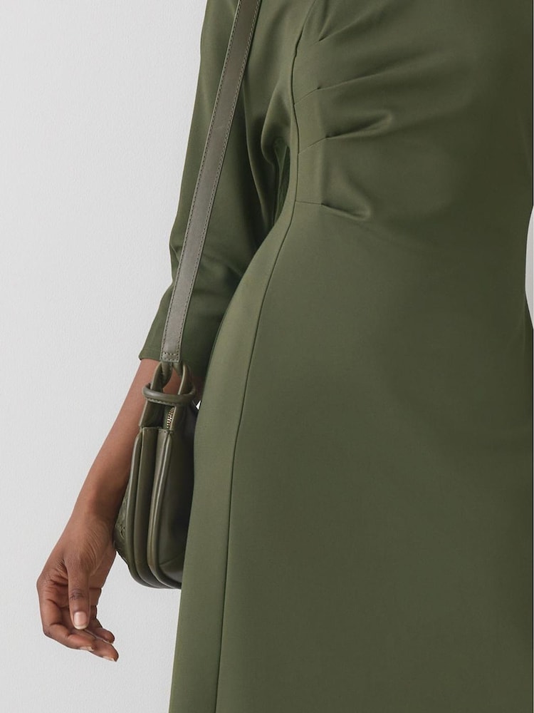 LK Bennett Suzy Plain Rayon Asymmetric Dress - Imagem 3 de 3