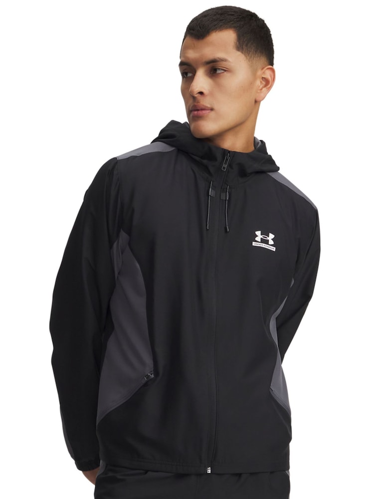 Under Armour Black/Grey Tech Sport Woven Jacket - Image 1 of 3 Under Armour Black/Grey Tech Sport Woven Jacket - Image 1 of 3