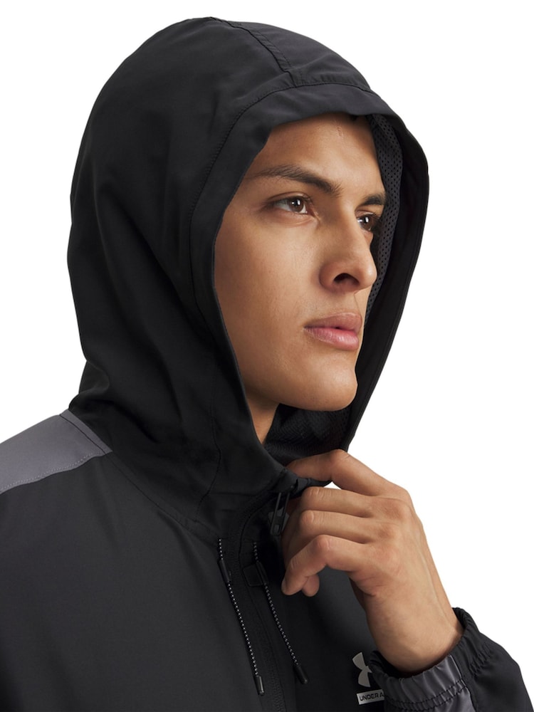 Under Armour Black/Grey Tech Sport Woven Jacket - Image 3 of 3 Under Armour Black/Grey Tech Sport Woven Jacket - Image 3 of 3