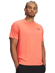 Röd/Svart - Under Armour Tech Kort ärm  Crew T-shirt - Bild 1 av 3