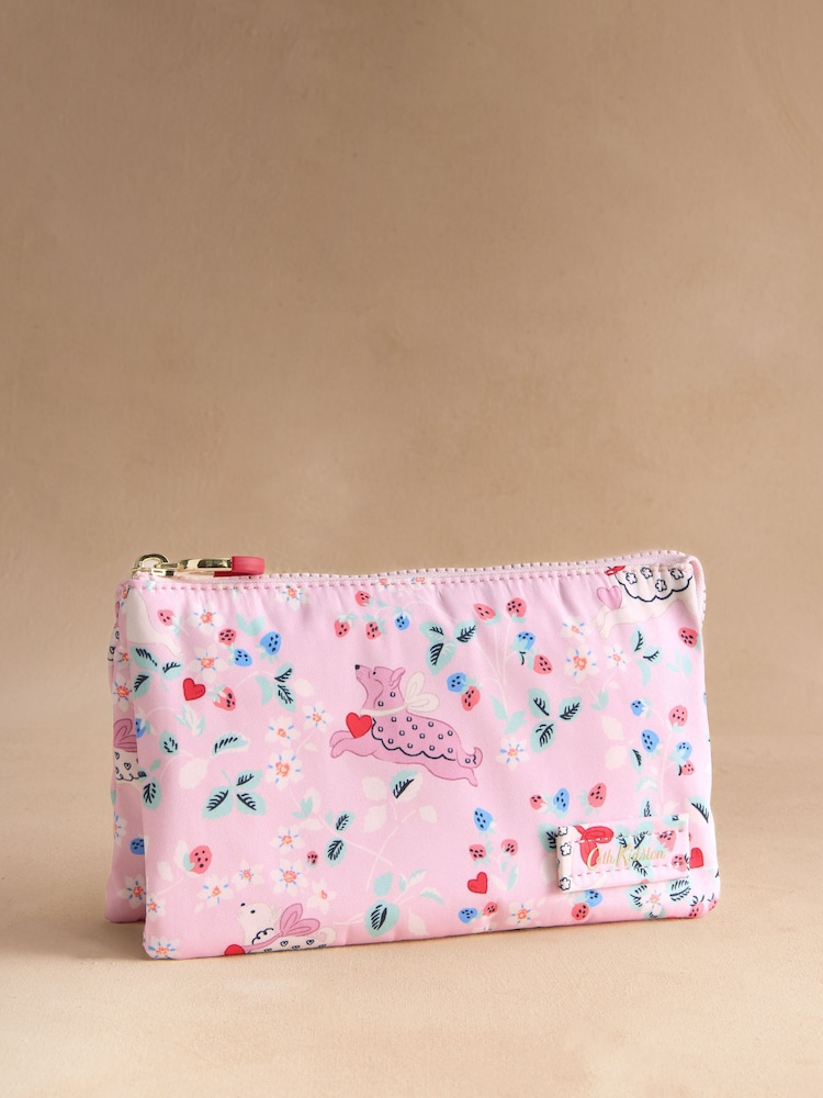 Cath Kidston Pink/ Purple Floral Print Travel Pouch - Image 1 of 4