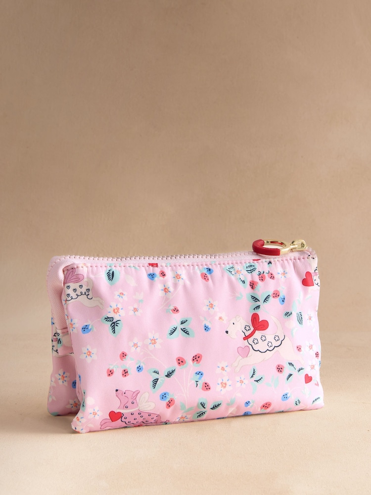 Cath Kidston Pink/ Purple Floral Print Travel Pouch - Image 2 of 4