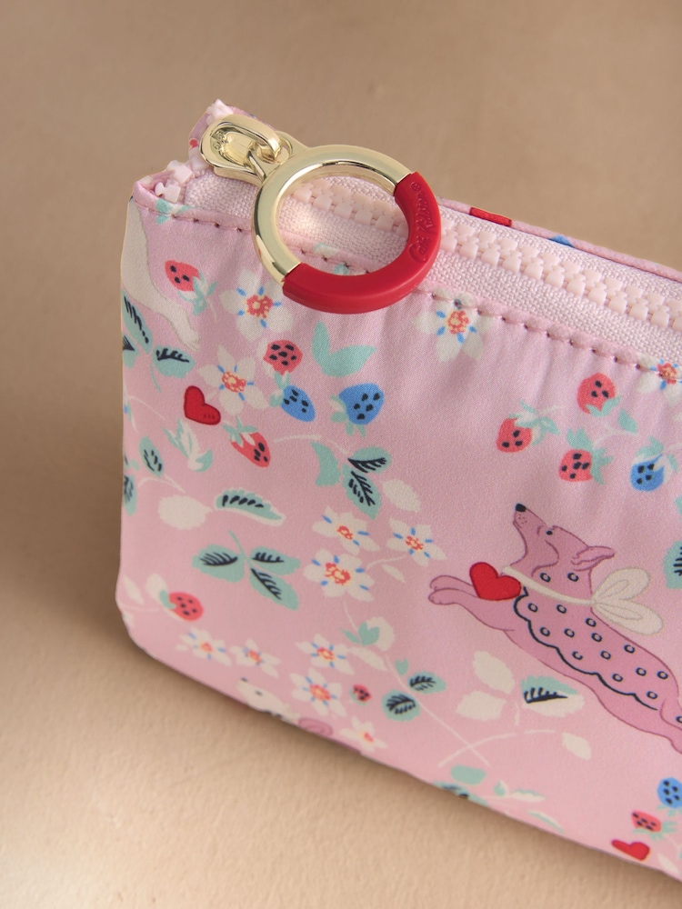 Cath Kidston Pink/ Purple Floral Print Travel Pouch - Image 4 of 4