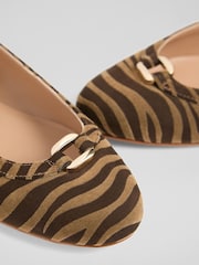 LK Bennett Green Oloid Dollie Ballet Flats - Image 4 of 4