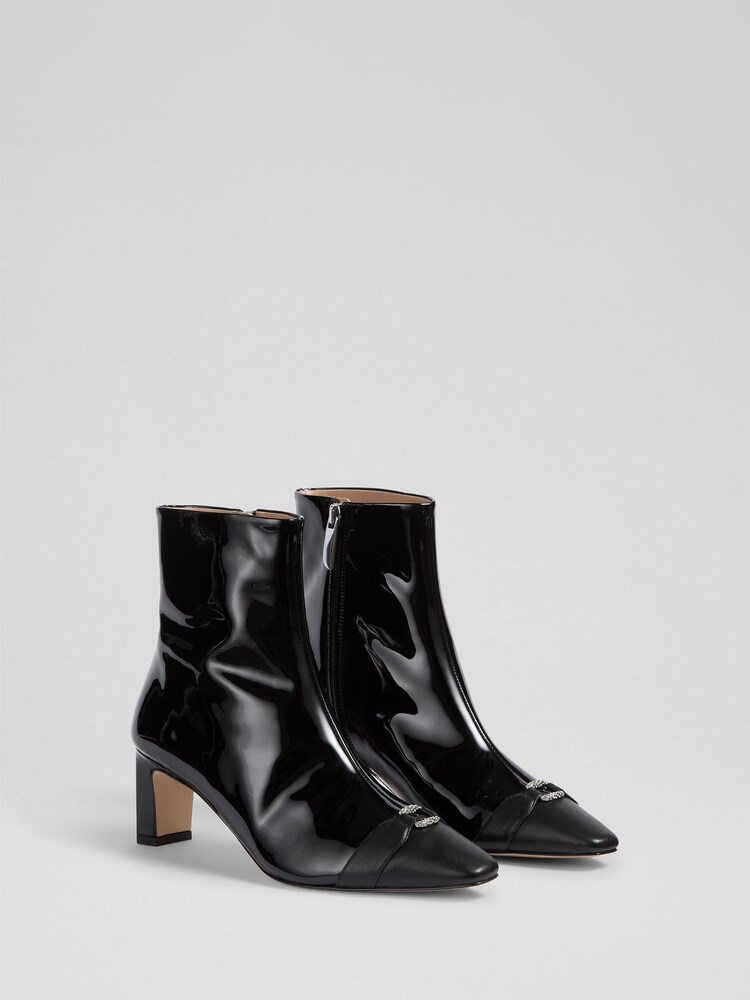LK Bennett Black Hylda Ankle Boots - Image 2 of 4 LK Bennett Black Hylda Ankle Boots - Image 2 of 4