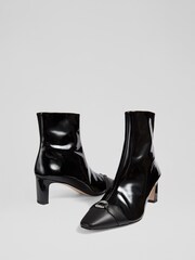 LK Bennett Black Hylda Ankle Boots - Image 3 of 4
