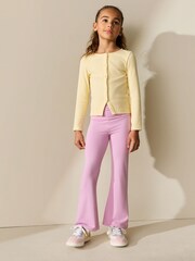 Pink Fold Over Flare Leggings (3-16yrs) - Image 1 of 3