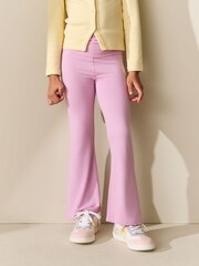 Pink Fold Over Flare Leggings (3-16yrs) - Image 3 of 3