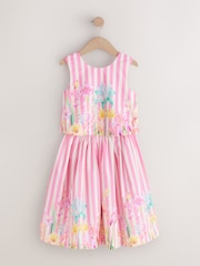 Pink Floral Blouse and Skirt Set (3-16yrs) - Image 5 of 8