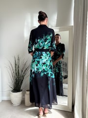 Style Cheat Green Daphne Belted Shirt Dress - Image 2 of 4