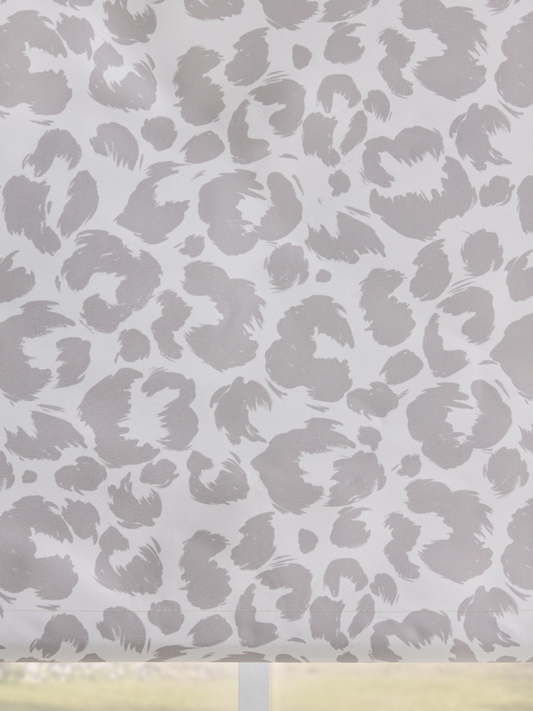 Natural Ready Made Blackout Bathroom Kitchen Roller Leopard Print Blinds - Image 7 of 7