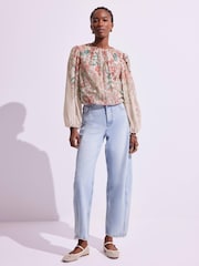 Mint Velvet Natural Floral Print Tops - Image 2 of 7