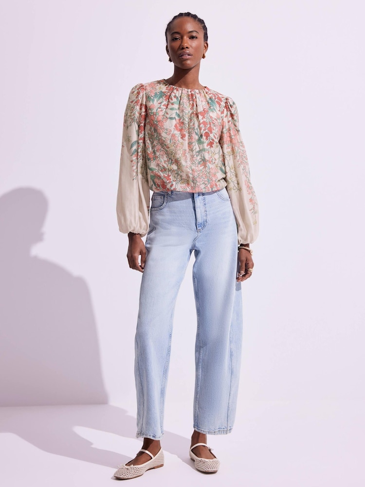 Mint Velvet Natural Floral Print Tops - Image 2 of 7 Mint Velvet Natural Floral Print Tops - Image 2 of 7