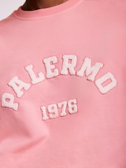Mint Velvet Pink Graphic Print Motif Sweatshirt - Image 5 of 8