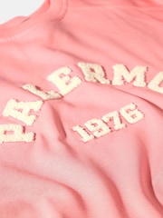 Mint Velvet Pink Graphic Print Motif Sweatshirt - Image 8 of 8