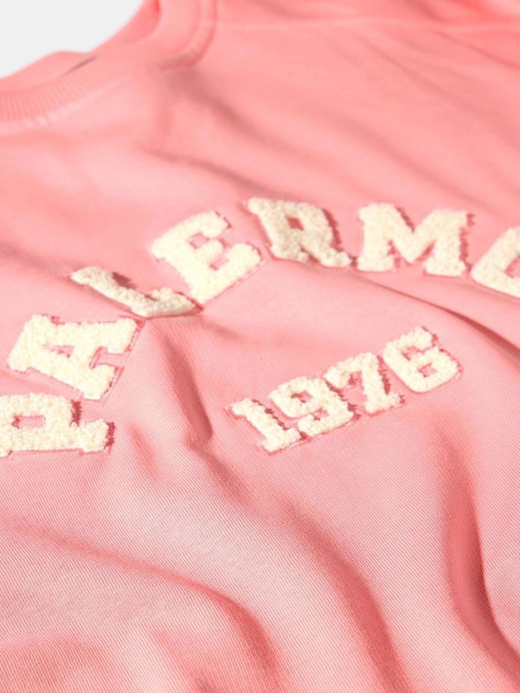 Mint Velvet Pink Graphic Print Motif Sweatshirt - Image 8 of 8