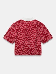 Mint Velvet Red Heart Print Shirt - Image 7 of 7