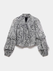 Mint Velvet Blue Floral Print Blouse - Image 7 of 8