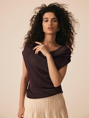 Mint Velvet Red Cowl Neck Knit Top - Image 3 of 8