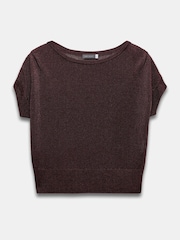 Mint Velvet Red Knit Batwing Top - Image 7 of 8