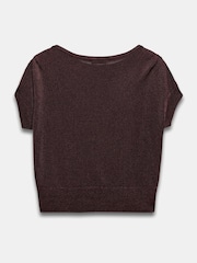Mint Velvet Red Knit Batwing Top - Image 8 of 8